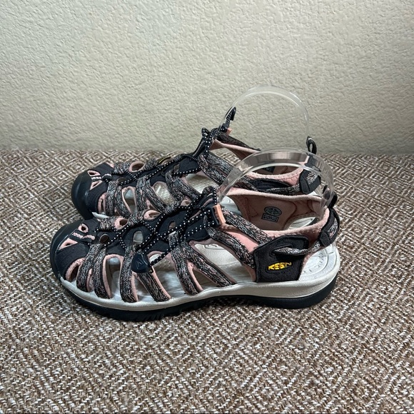 Keen Whisper Sandals Womens Sz 9 Hiking Water Raven/Rose Dawn Outdoor Gorpcore - Picture 2 of 6